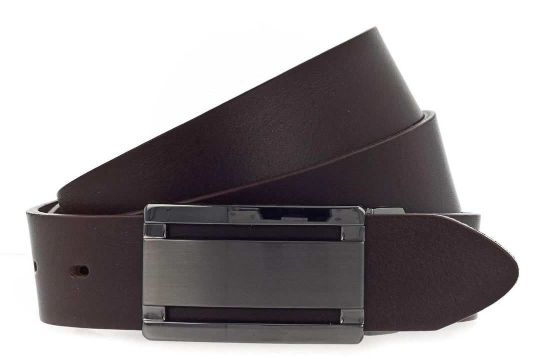 Vanzetti Classics 35mm Full Leather Belt W95 Dark Brown - kürzbar