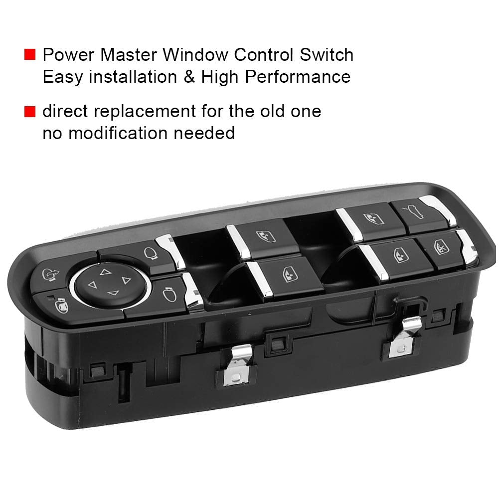 BOROCO Auto Fenster Schalter, Electric Power Master Fensterheber Schalter Passend Auto Zubehör für P
