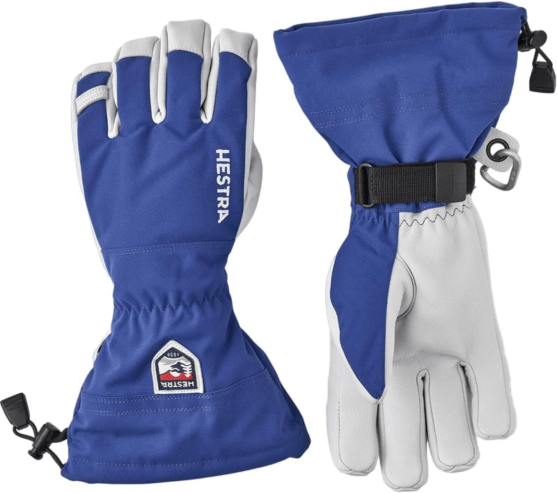 Hestra Army Leather Heli Ski Glove - Classic 5-Finger Snow Glove for Skiing, Snowboarding and Mounta