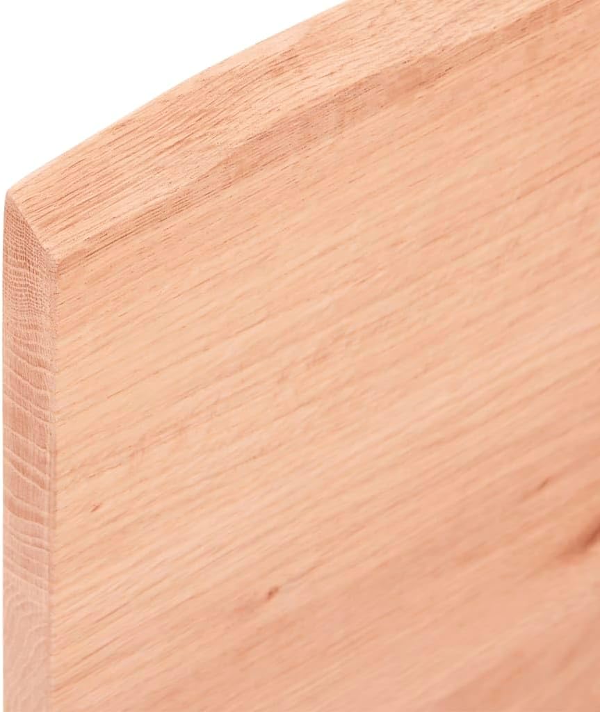 Waschtischplatte, Tischplatte für Badezimmer, Massivholzplatte mit Naturkante, Holzplatte Arbeitspla