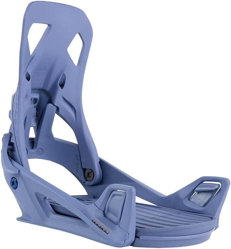 Burton Herren Step On Re:Flex Snowboard Bindungen Small (6-8) Schieferblau/Logo, Small (6-8) Schiefe