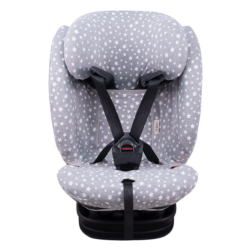 JYOKO Kids Bezug kompatibel mit Bebeconfort, Maxi Cosi Titan Pro, aus Baumwolle (White Star) Titan P