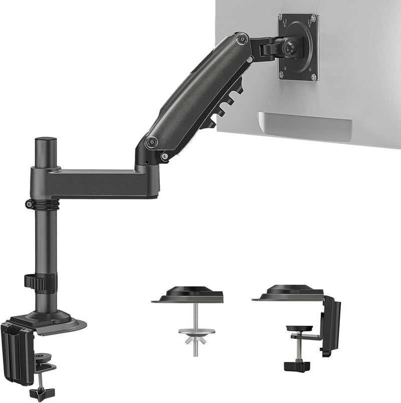 HUANUO 13-32 Zoll Monitor Halterung für LCD LED Bildschirm, Gasdruckfeder Monitor Arm 360° Drehbar,