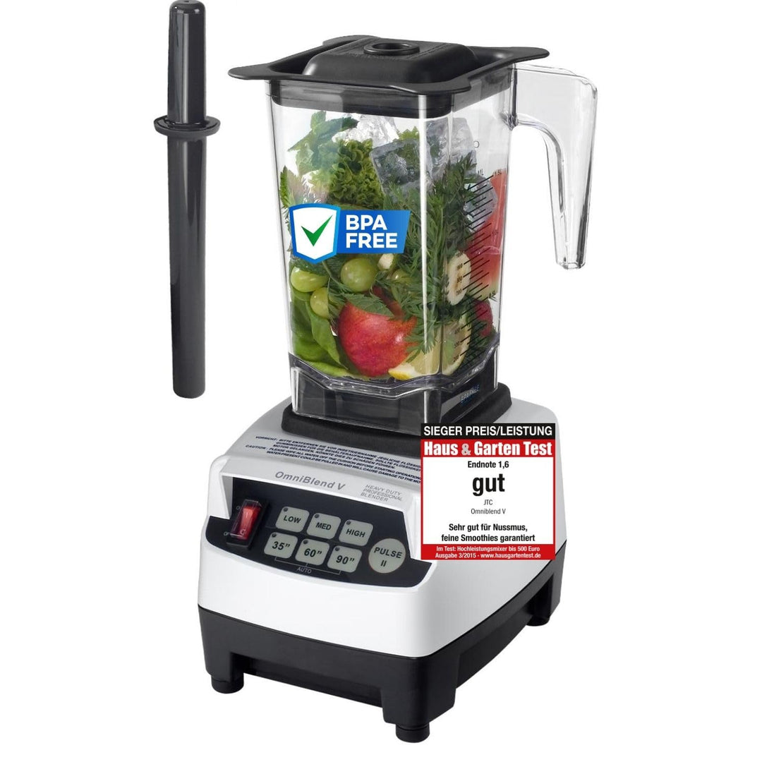 OmniBlend Smoothie Maker 1,5L in weiss I Smoothie Mixer inkl. BPA-freiem Behälter & 6-Klingen-System