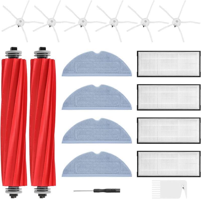 18 Pack S7 MaxV Ultra Zubehör Kompatibel mit Xiaomi Roborock S7/ S7+ S7 MaxV S7 MaxV Plus Staubsauge