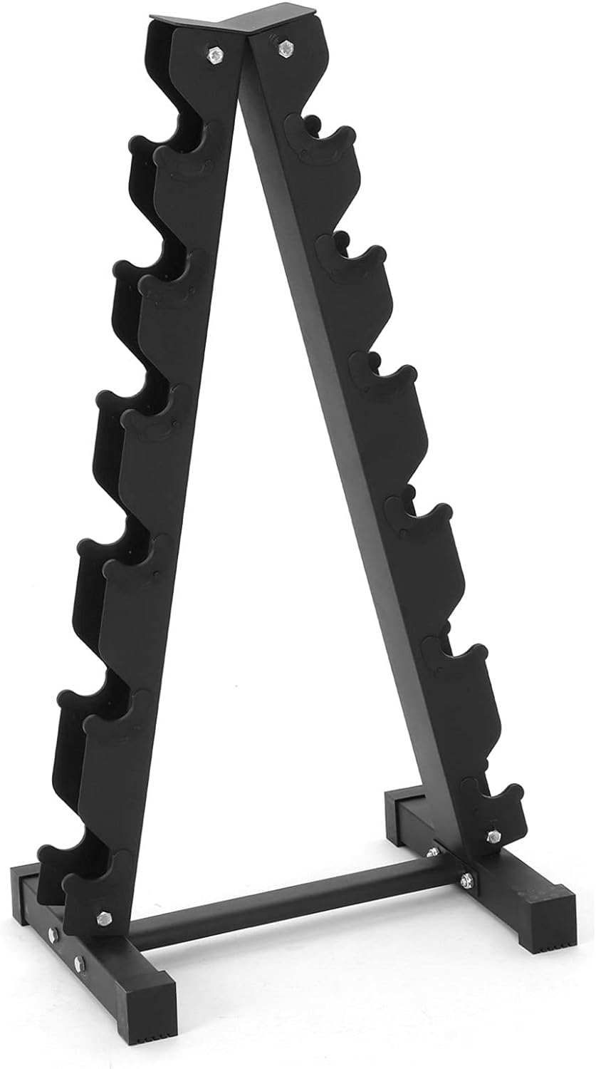 Queiting Hantelständer 6-Tier Kurzhantelständer Gewichteständer Gym Professional Hantelscheibenständ