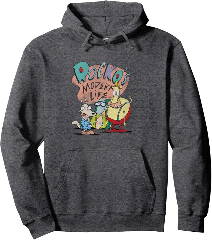 Rocko's Modern Life Group Title Vintage Pullover Hoodie