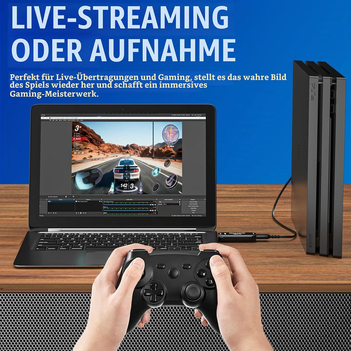 Cam Link 4K, Externe Kamera Capture Card für DSLR, Camcorder, Action Cam als Webcam, Streamen und Au