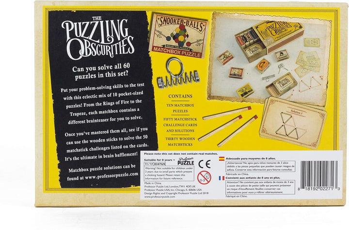 Professor PUZZLE Puzzling Obscurities, Gelb, Brain Training Puzzles