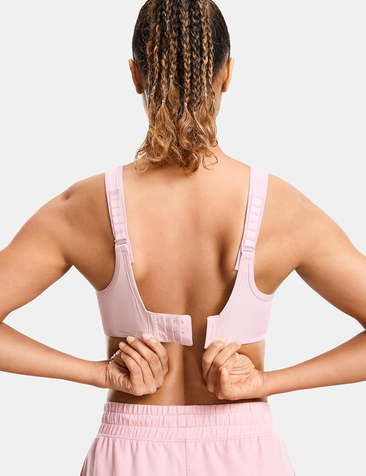 SYROKAN Damen Sport BH Starker Halt | mit Bügel, Grosse Grössen, Shock Absorber, Grosse Brüste, Seam