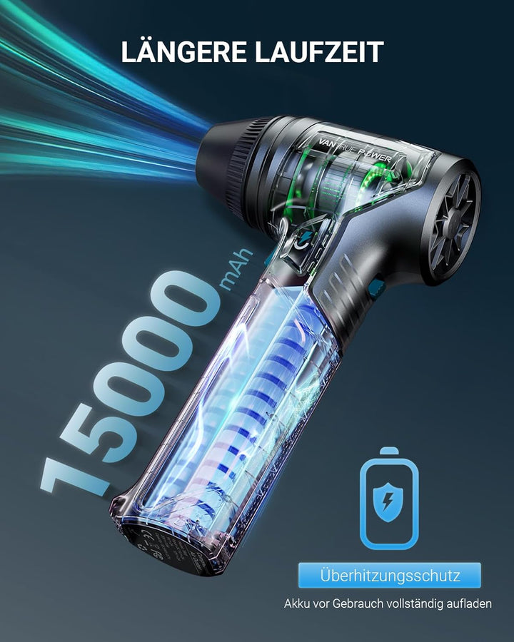 T800 Electric Air Duster-800G Luftdruck Super Power Cordless Air Duster,wiederaufladbare Druckluftsp