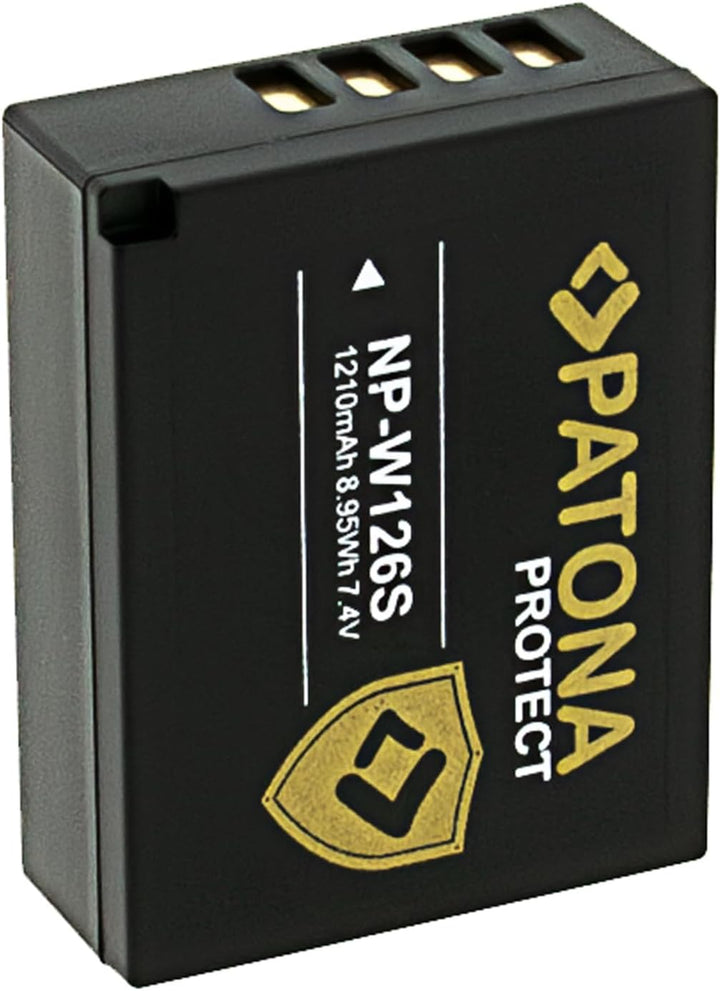 PATONA Protect V1 Akku NP-W126S, NTC Kompatibel mit Fujifilm FinePix HS30EXR, HS33EXR, HS50EXR, X-T2