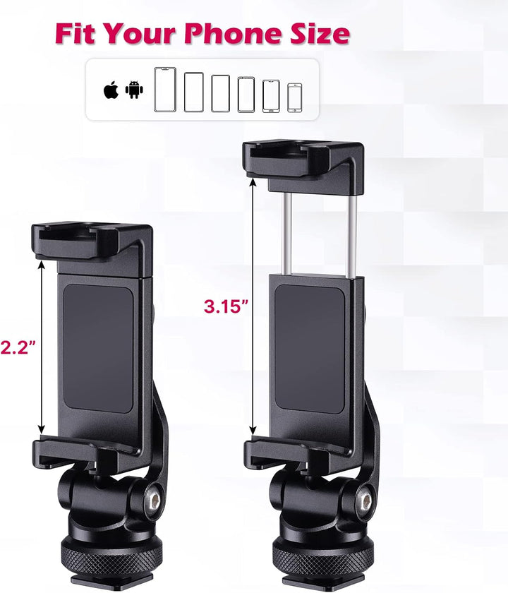 ULANZI ST-10 Metall Handyhalterung Handy Stativ Adapter Zubehör Tripod Selfie Stick Smartphone Halte
