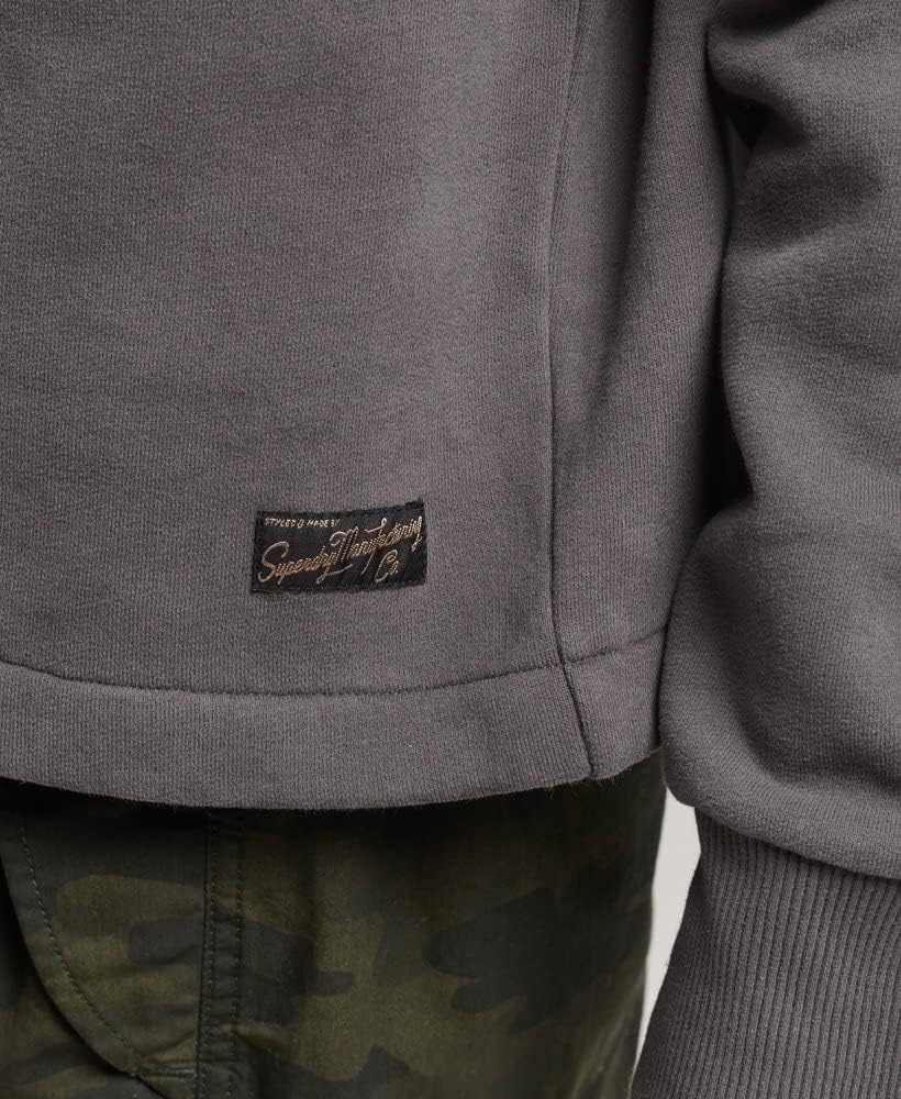 Superdry Damen Kastenförmiges Vintage Logo Hoodie Anthrazit 42
