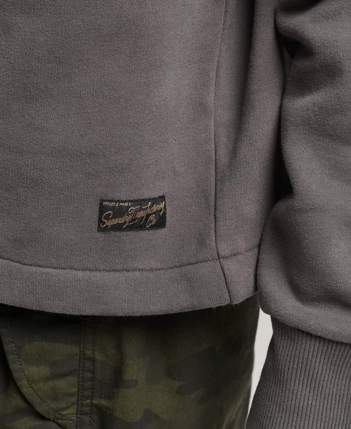 Superdry Damen Kastenförmiges Vintage Logo Hoodie Anthrazit 42