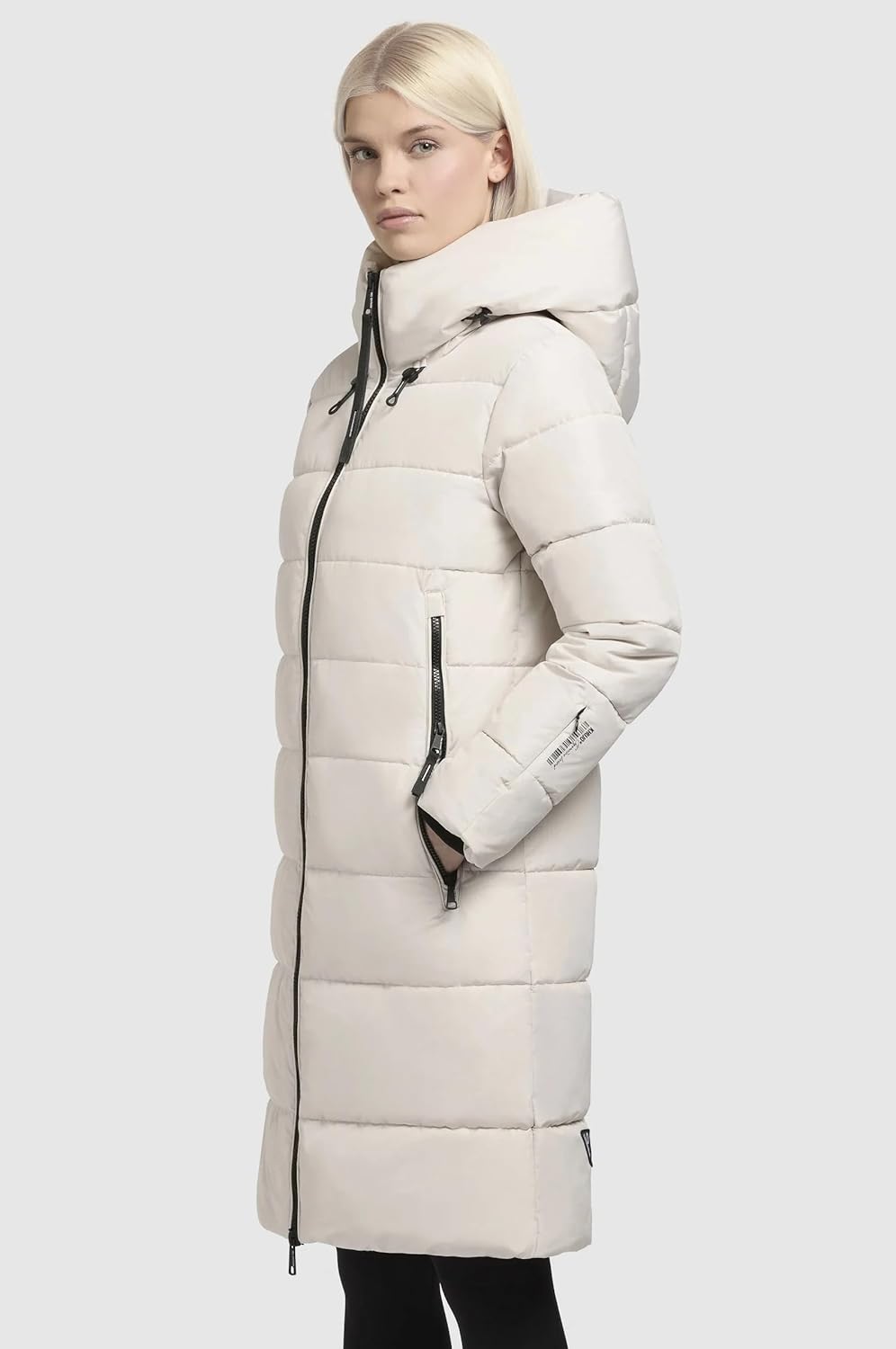 khujo - Damen - Wintermantel - Jilias 4 XS Jilias5-Cotton-Cream, XS Jilias5-Cotton-Cream