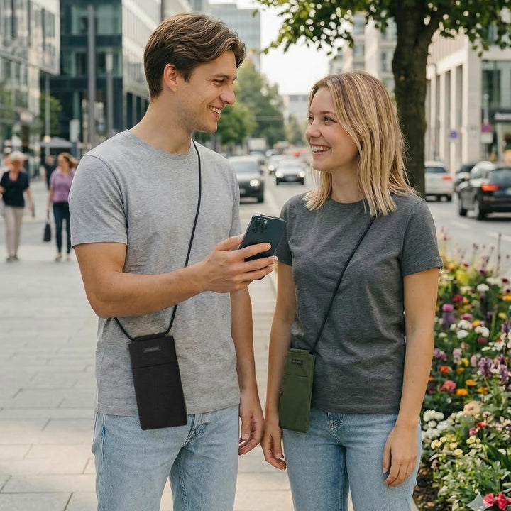 Adore June Move Handy Umhängetasche Crossbody 6-6,3 Zoll Bordeaux-Rot | Kompatibel mit iPhone 17 Pro