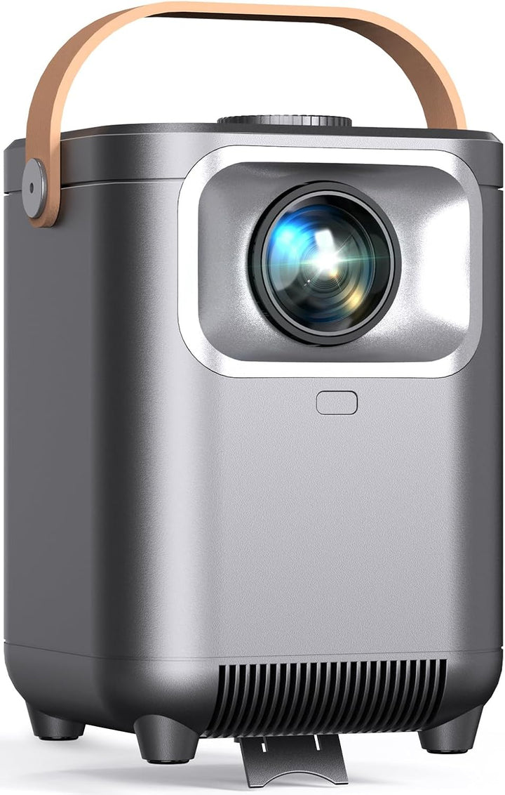 Beamer, Elektrischer Fokus/Auto Trapezkorrektur WiFi 6 BT5.2 Mini Beamer 4K Full HD 1080P Unterstütz