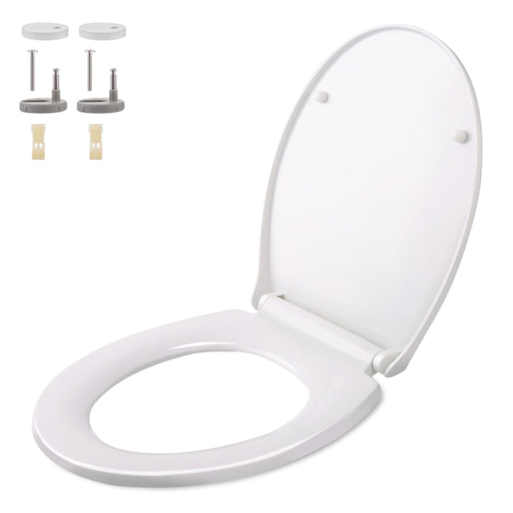 Himimi Toilettendeckel, WC Sitz mit Absenkautomatik, Quick-Release-Funktion für Einfache Installatio
