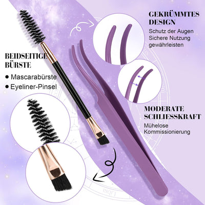 B&Q Lashes Extension Set 156 PCS Lash Extension Set 8-16MIX Wimpern Extensions Mit Mascara Pinsel Kl