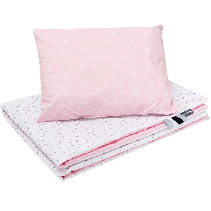 Bellochi Kinderbettwäsche 100x135 aus 100% Baumwolle, Kinderbettdecke 100x135 Set mit Kissen, Kinder
