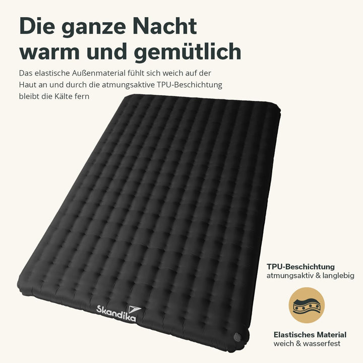 Skandika Isomatte Elite/Exclusive Air Single/Double | aufblasbare Matratze, kleines Packmass, leistu