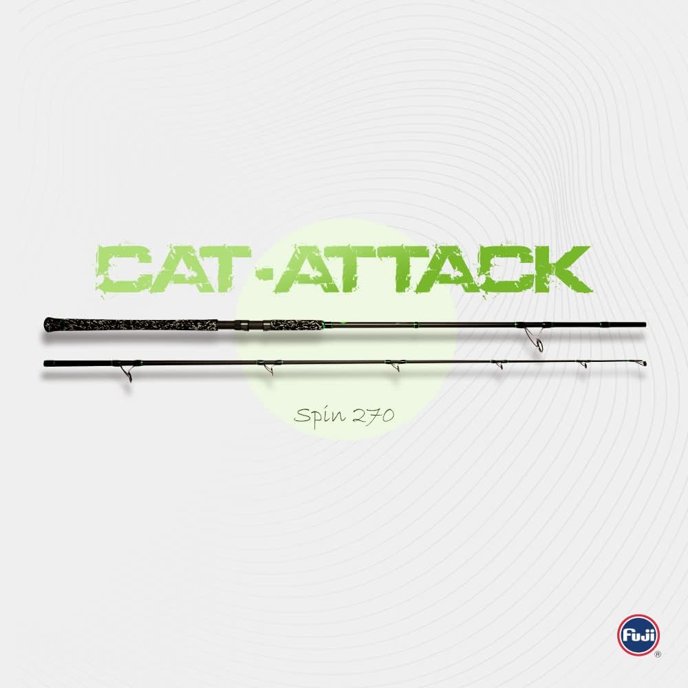 Zeck Cat-Attack Spin 270cm 180g Rute - Spinnrute für Wels, Wallerrute zum Spinnfischen, Kunstköderru