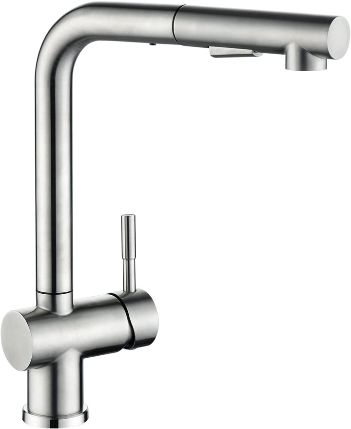 CECIPA Hochdruck Wasserhahn Küche Ausziehbar, Küchenarmatur mit Brause Zwei Strahlarten, Mischbatter