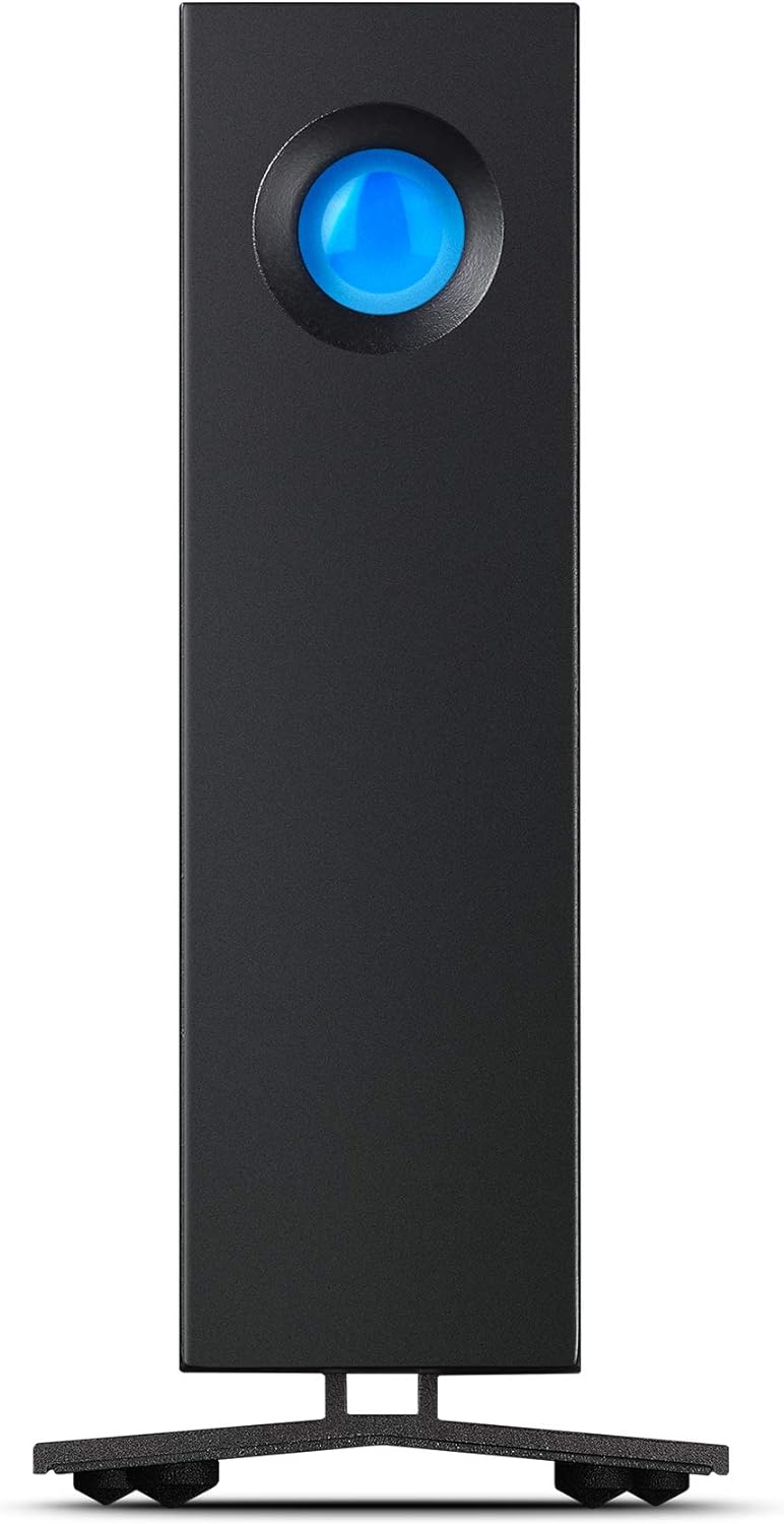 LaCie D2 Professional 14TB externe Festplatte, 3.5 Zoll, im Aluminiumgehäuse, USB-C, schwarz, inkl.