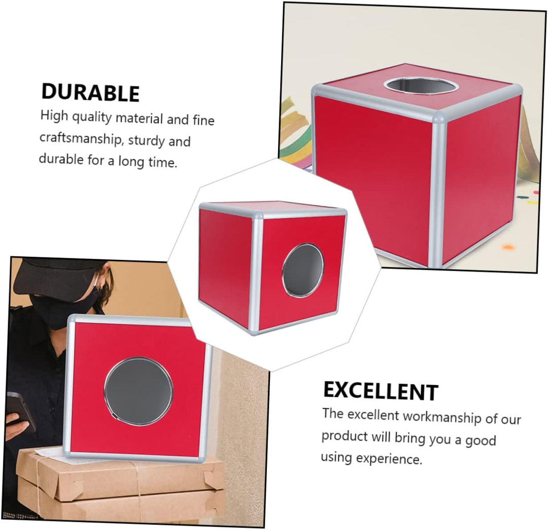 Cabilock Trompetenzubehör Vorratsbehälter Raffle Box Aluminiumlegierung Raffle Game Box Metall Wahlk