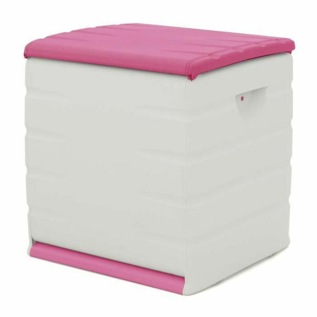 Plastiken Space Save Truhe, Kunststoff, 60 x 61 x 53 cm Rosa, Rosa