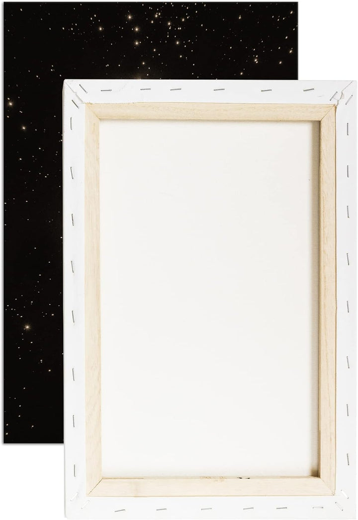 die Weiten des Weltalls Effekt: Sepia, Format: 80x60 als Leinwandbild, Motiv fertig gerahmt auf Echt