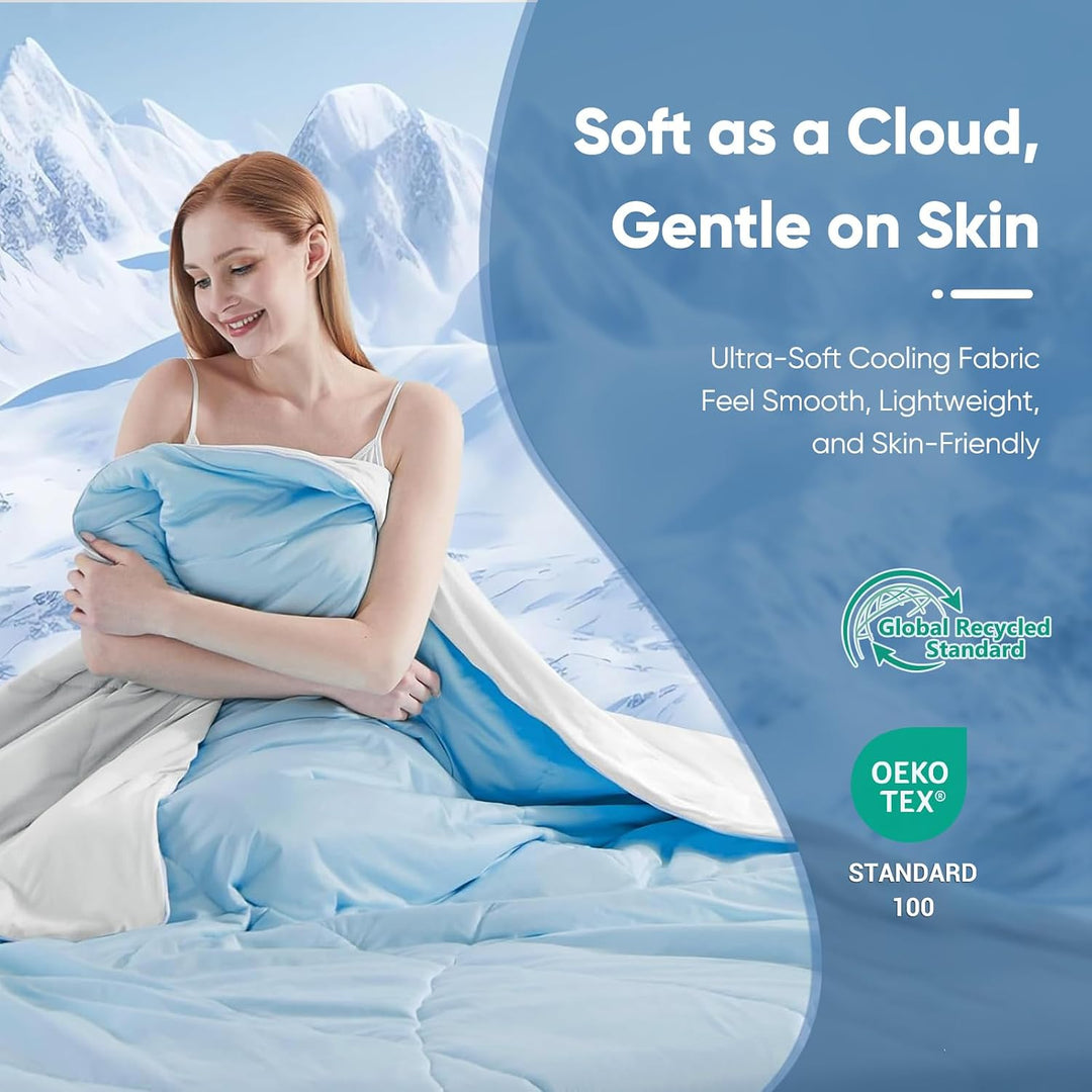 Elegear Kühldecke für King-Size-Betten – Japanisches Arc-Chill 3.0 Cool-Tech-Gewebe, absorbiert Körp