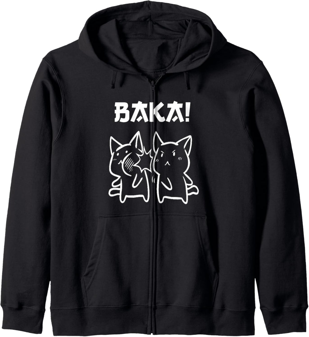 Baka Anime und Manga Süsse Katzen Kawaii Kapuzenjacke