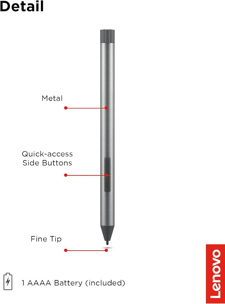 Lenovo Digital Pen 2, GRAU Digital Pen 2 Single, Digital Pen 2 Single