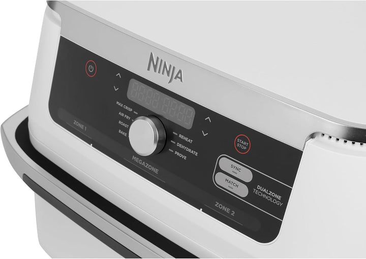 Ninja AF500EUWH Foodi FlexDrawer Heissluft-Fritteuse weiss