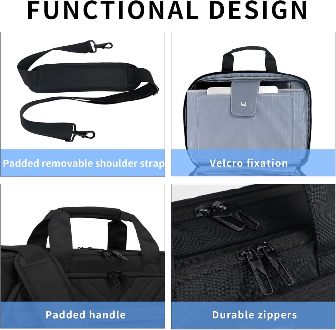 VANKEAN 17 Zoll Laptoptasche für Damen Herren Mode, TSA-freundliche Laptop tasche, wasserdichte Akte