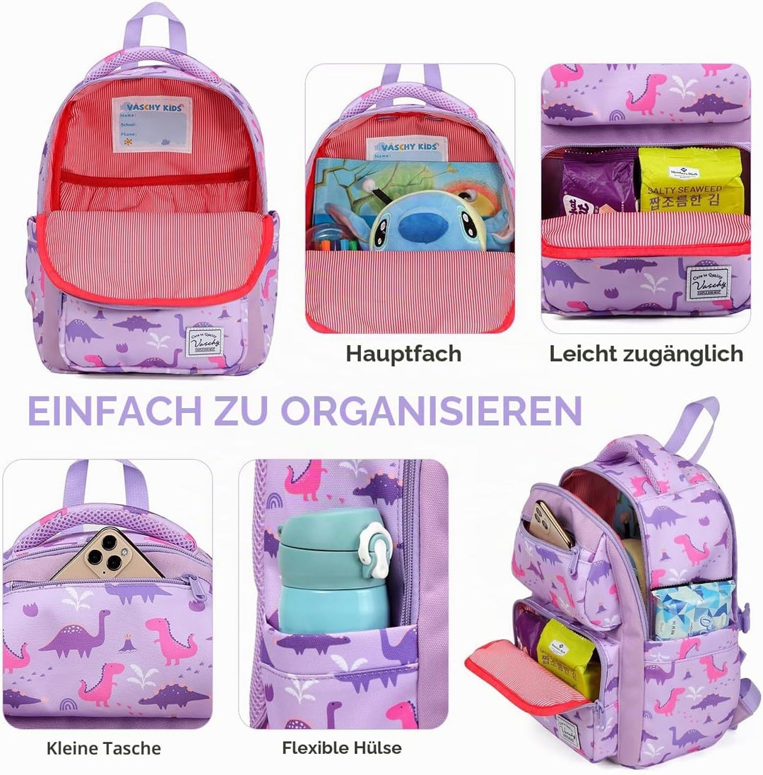 VASCHY Kinderrucksack, Niedlich Wasserabweisend 7L Vorschule Kinder Rucksack Kindergartenrucksack Sc