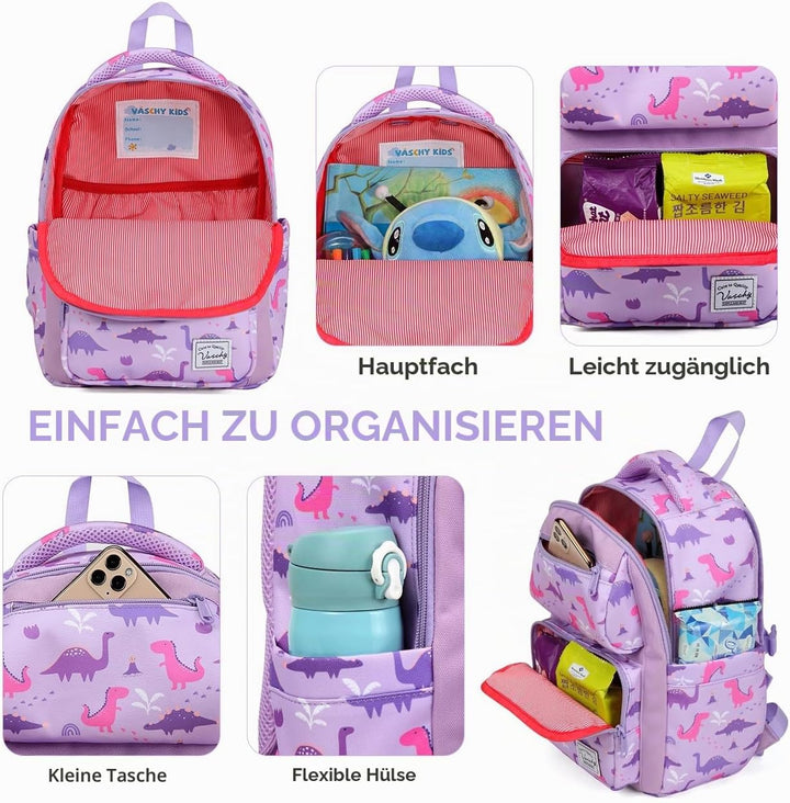 VASCHY Kinderrucksack, Niedlich Wasserabweisend 7L Vorschule Kinder Rucksack Kindergartenrucksack Sc