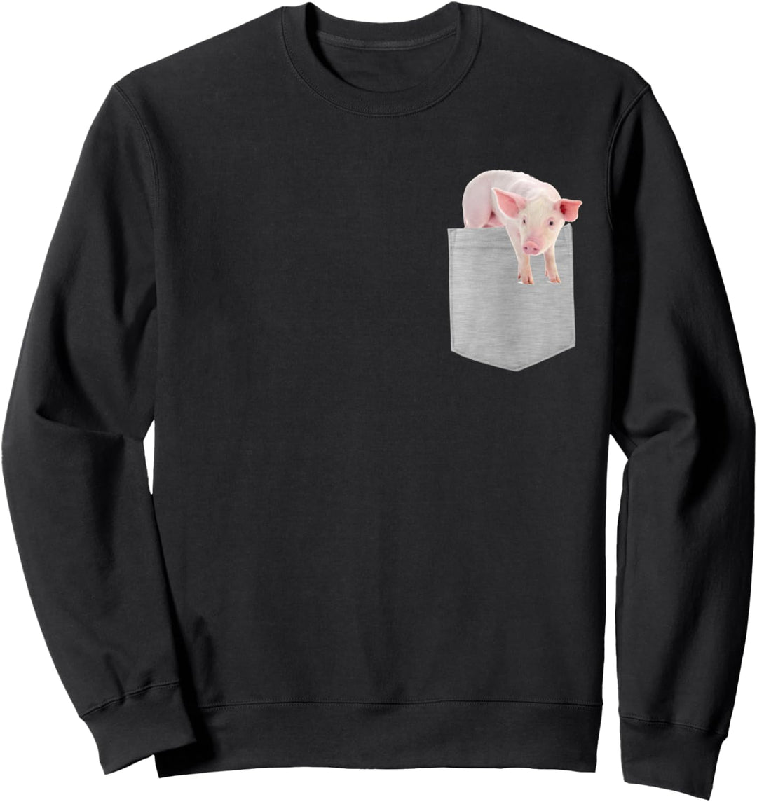 Animal in Your Pocket Cute Pig Sweatshirt