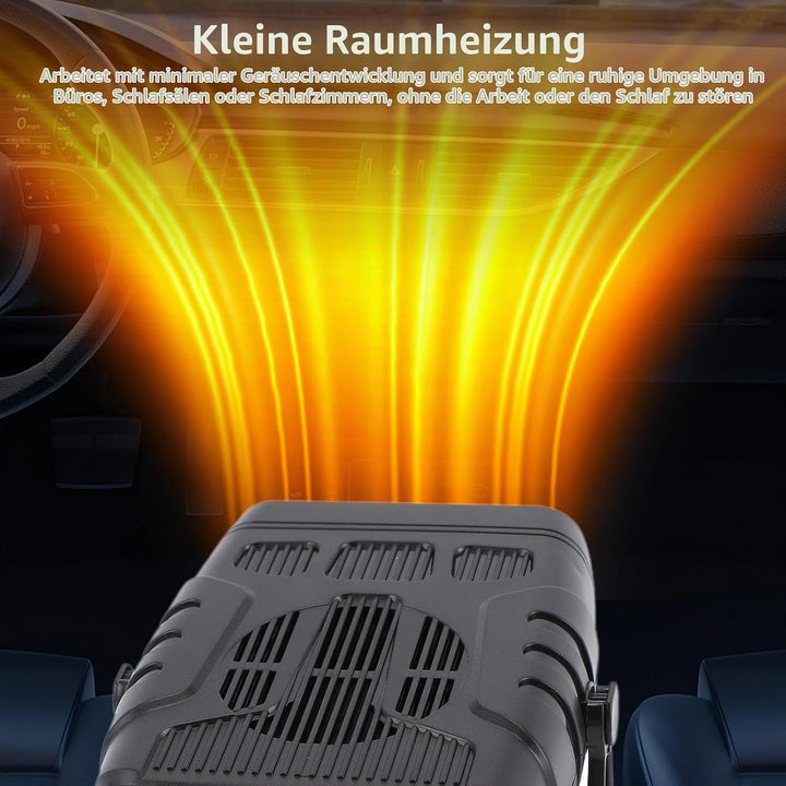 Cuifati Batteriebetriebene Raumheizung, Tragbarer 200-W-Autoheizlüfter, Konstante Temperatur, Elektr