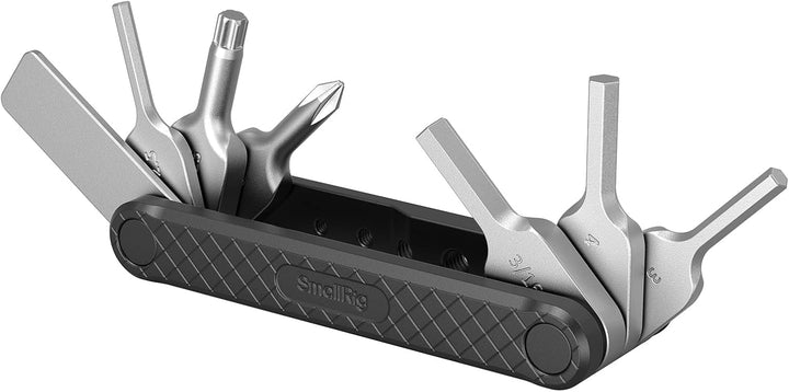 SMALLRIG Kamera Multitool Werkzeug mit Schraubendreher und Schraubenschlüssel, Folding Screwdriver T