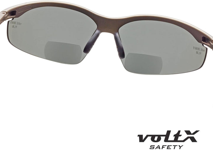 voltX ‘CONSTRUCTOR’ POLARISIERT Bifokale Lesen Schutzbrille, (+3.0 Dioptrie) EN166F zertifiziert/Spo