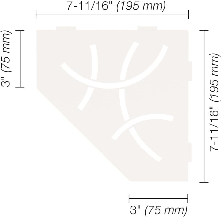 Schlüter SHELF-E-S2 Curve Brillantweiss matt