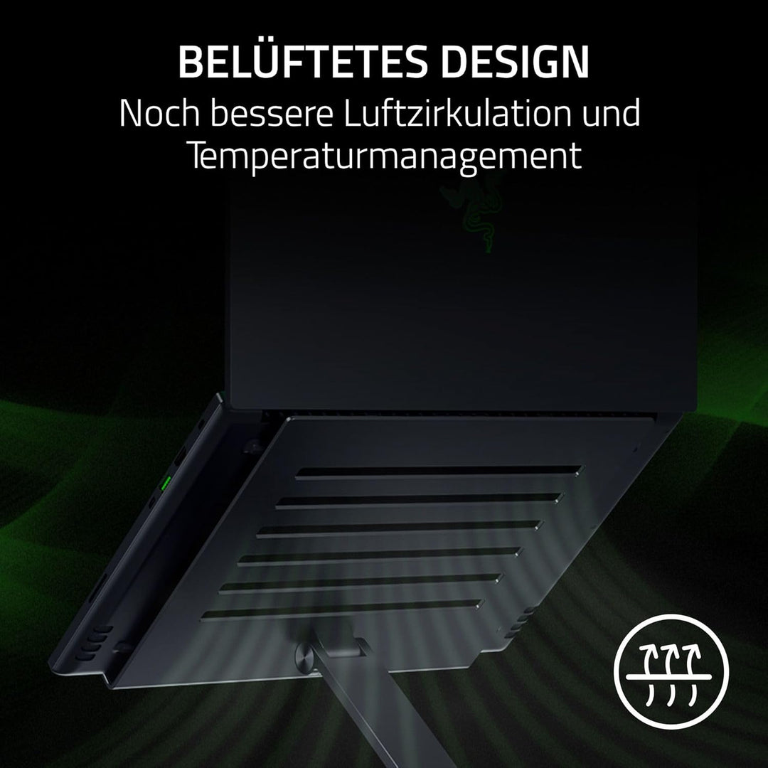 Razer Adjustable Laptop Stand - Ergonomischer höhenverstellbarer Laptop-Ständer für Laptops bis zu 1