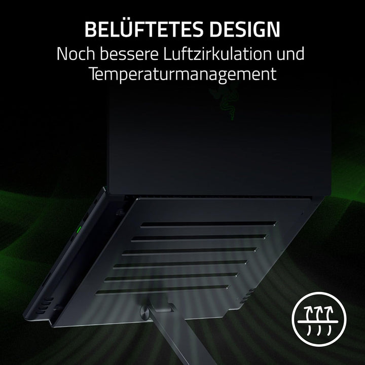 Razer Adjustable Laptop Stand - Ergonomischer höhenverstellbarer Laptop-Ständer für Laptops bis zu 1