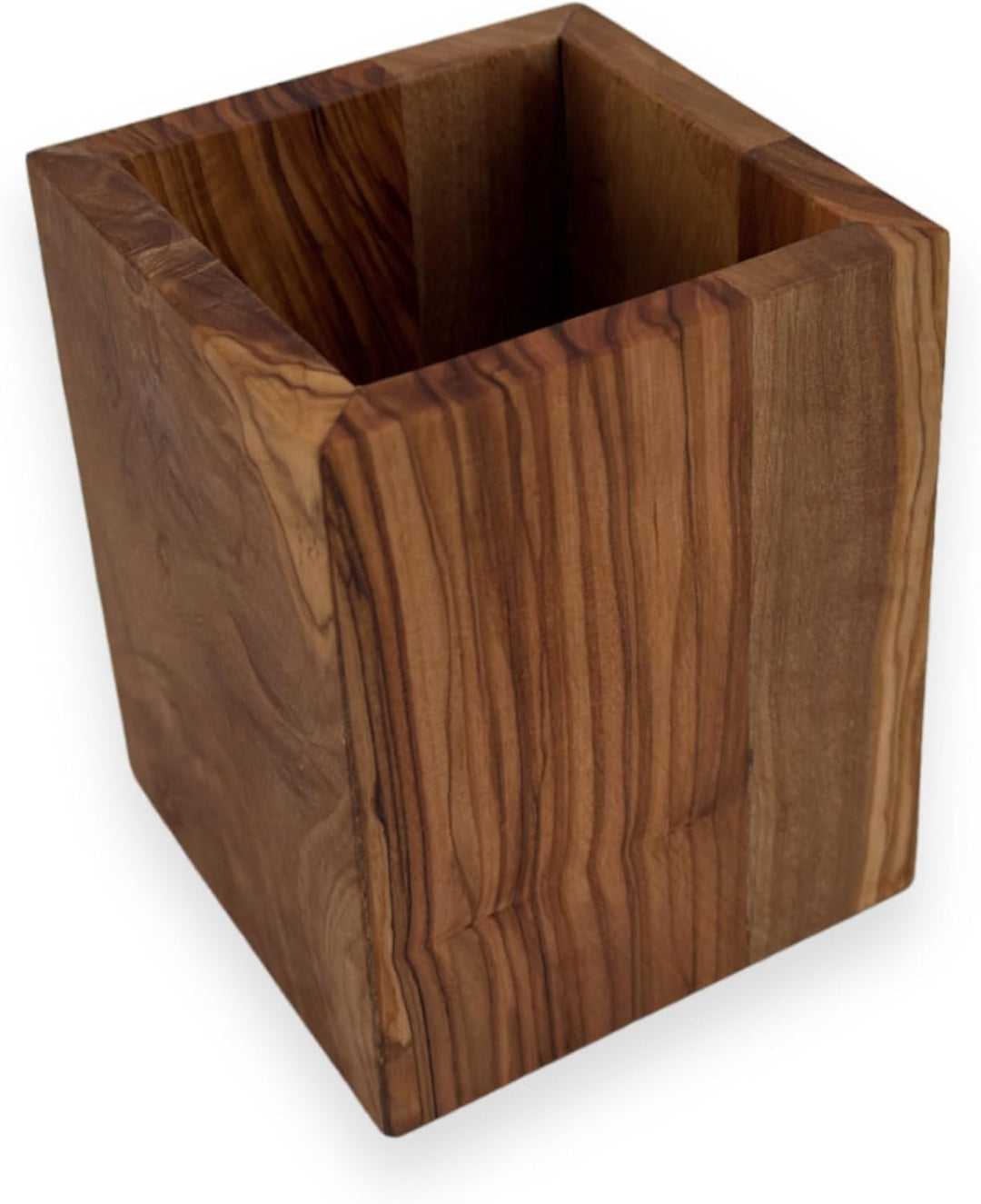 Zettelbox Notitzpapier Halter für 9x9cm Zettel, Stifthalter Becher, squaremood eckig handgefertigt a