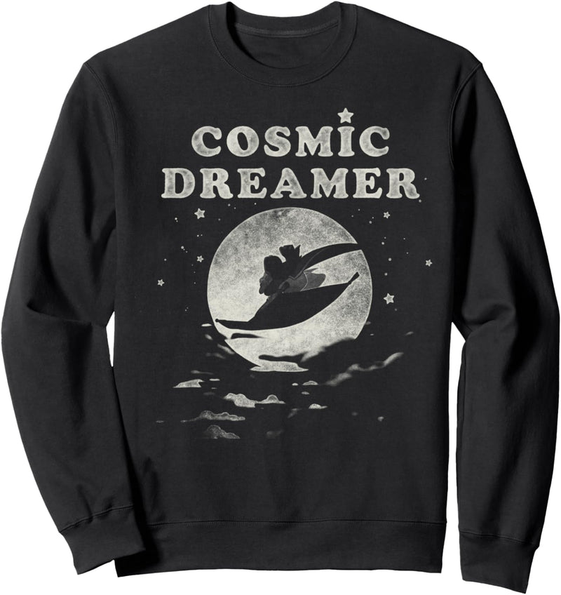 Disney Aladdin And Jasmine Cosmic Dreamer Text Silhouette Sweatshirt