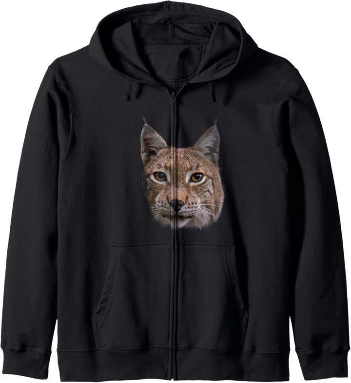 Luchs Design Luchse Wildkatzen Geschenk Kapuzenjacke