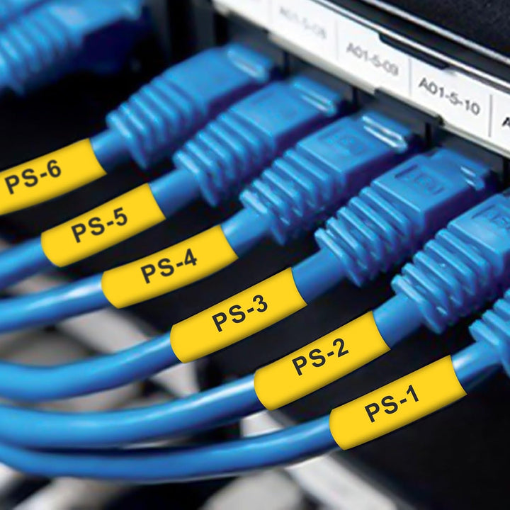 3x Pristar Kompatibles Etikettenband als Ersatz für Brother Schrumpfschlauch HSe-641 HSe641 HSc-641
